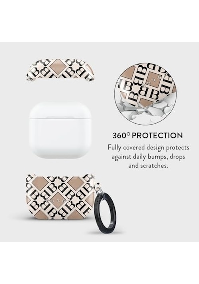 Apple Airpods 4 İle Uyumlu Kılıf, Monogram