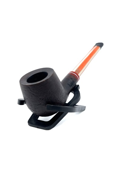 Dapper Half Bent Billiard Briar Gül Kökü 9 Mm Filtreli El Yapımı Pipo - 3552