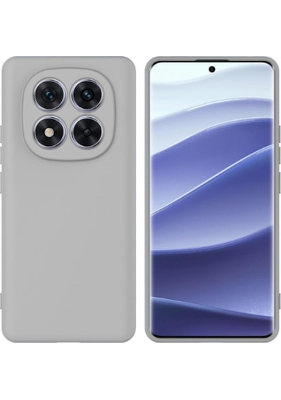 Redmi Note 14 Pro Plus Uyumlu Silikon Kılıf - Pastel Renk Tonu Esnek Tam Koruma Kapak  - Gri