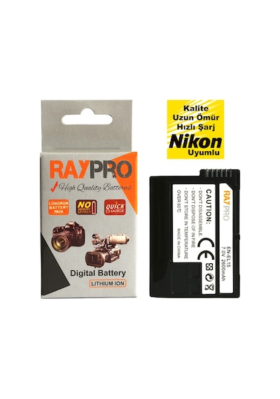 Nikon D800 D800E D810 D810A D850 için En-El15 En-El15A Batarya