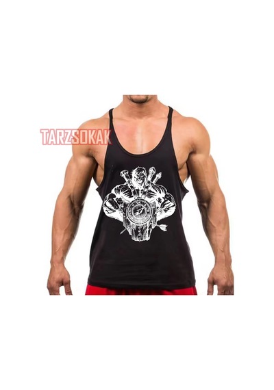 Tarzsokak Gym Tank Top Fitness Sporcu Atleti Gym18 Siyah