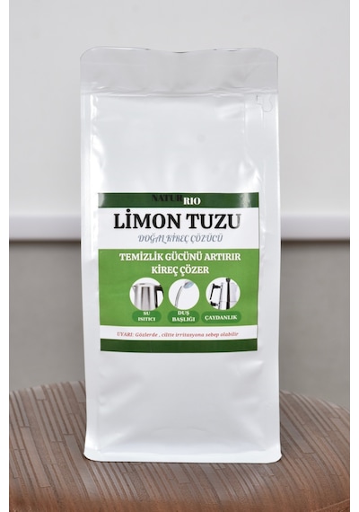 Limon Tuzu 610 Gr Doğal Temizlik Ürünü Kireç Çözücü & Parlatıcı