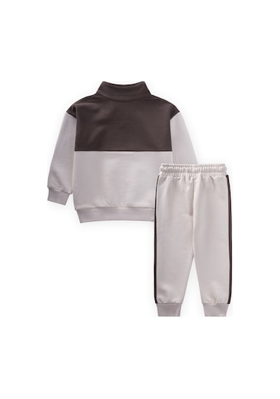 Cigit Sweatshirt Takım 2-10 Yaş Kahverengi Kahverengi