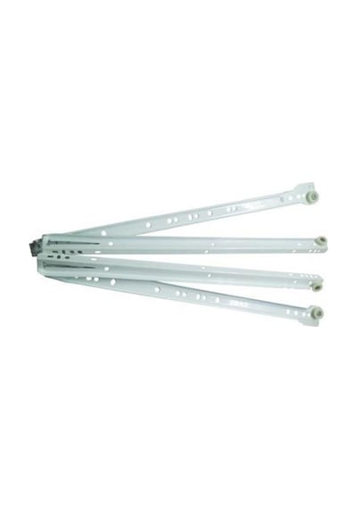 Standart Çekmece Kızağı Dolap Çekmece Rayı Beyaz 50 Cm 1 Takım Beyaz