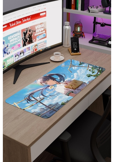 Suzume Anime V3 - 70x30 Xl Gaming Kauçuk Kaymaz Taban Mouse Pad Fare Altlığı