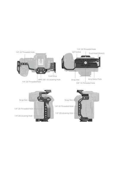 Smallrig 4978b Canon Eos R5ıı Mark Iı İçin Kafes