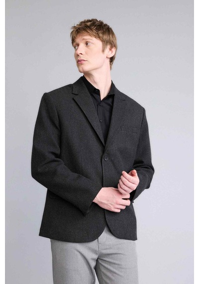Defacto Regular Fıt Blazer Ceket G7524ax26spar138 Antrasit-ar138