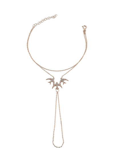 925 Ayar Gümüş Rose Kırlangıçlar Şahmeran - 45098501 Rose Gold