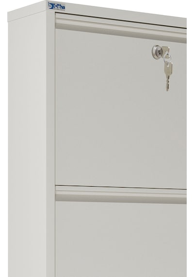 Ceha Kilitli Metal Ayakkabılık 3'lü Beyaz - K.AYK-3 /AB9010/KL