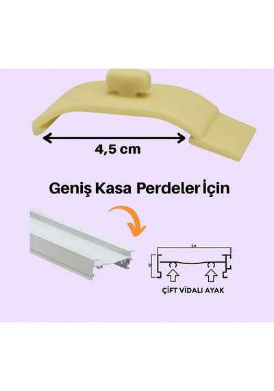 Zebra Perde Montaj Aparatı Takmatik - Portray 10 Adet Diğer