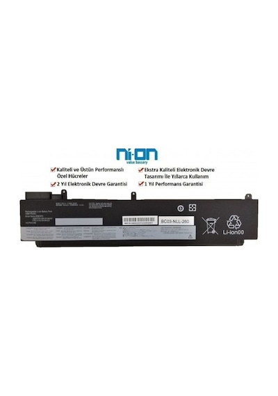 Nion Lenovo Sbb0l62467 Sb10f46461 Uyumlu Notebook Batarya - Pil