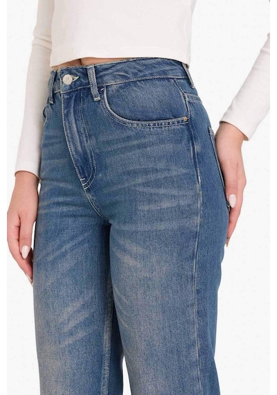 Defacto Mom Fit Yüksek Bel Bilek Boy Jean Yıkamalı Pantolon G6898ax25cwnm35 Mavi-nm35 Defacto Mom Fit Yüksek Bel Bilek Boy Jean Yıkamalı Pantolon G6898ax25cwnm35 Mavi-nm35
