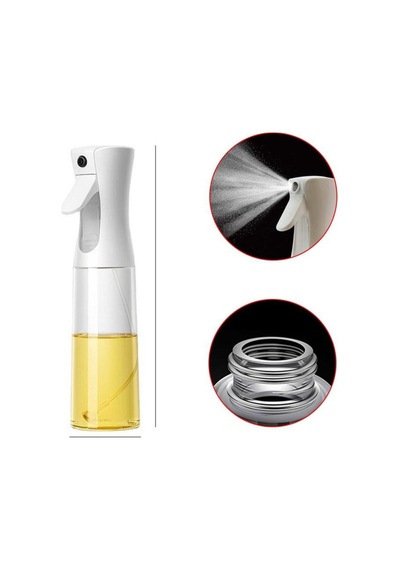 200 Ml Yağ Sirke Sos Sprey Püskürtücü Cam Şişe Airfryer Yağ Spreyi Sızdırmaz Yağdanlık Şişesi Siyah Diğer