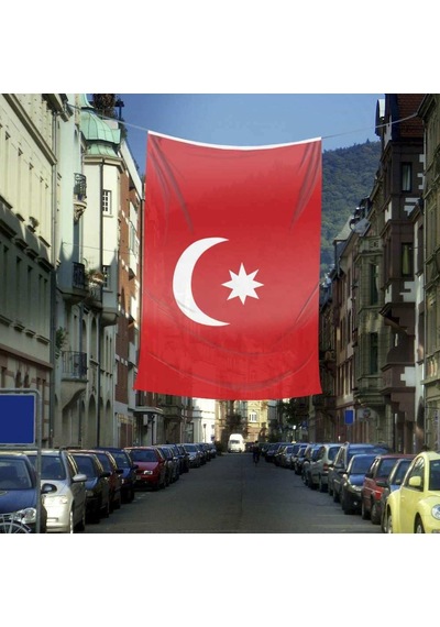 Son İmparatorluk Osmanlı Devleti Bayrağı - 17 Eski Türk Devletleri Bayrağı - 4x6mt Bayrak 1