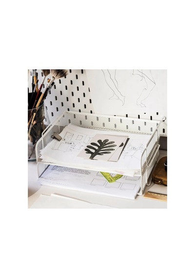 Metal Evrak Rafı 34x24x7 Cm 4'lü Set Katlı Dosyalık Beyaz Raf Çelik Dosyalama Beyaz - 693851319 Diğer