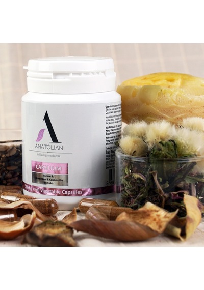 Anatolian Capsilium Enginar + Deve Dikeni + Karahindiba Ekstratı 60 Kapsül