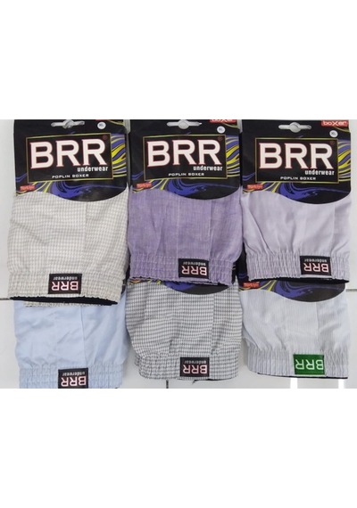 Brr Erkek % 100 Poplin Pamuk Boxer Gömlek Kumaşı 6' Lı Brr02