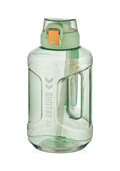 Shotay Medium Barrel Su Matarası Tritan Geniş Yeşil 1600ml
