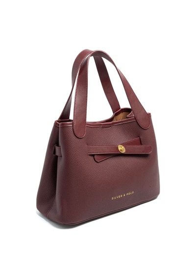 Silver Polo Sp1240 Kadın Omuz Çantası Mini Rolax Bordo-bordo