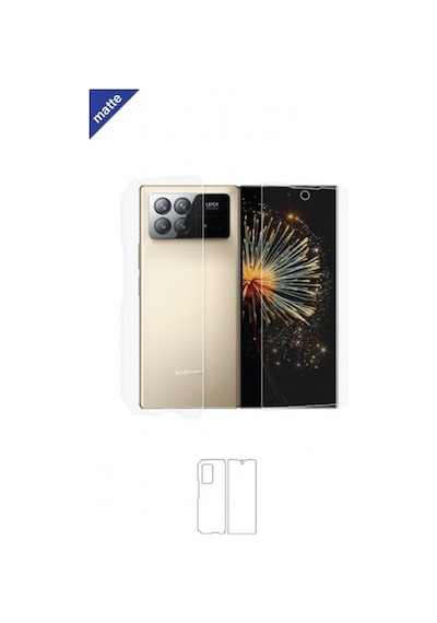Xiaomi Mix Fold 3 Mat Arka Ve Yan Koruyucu Poliüretan Film
