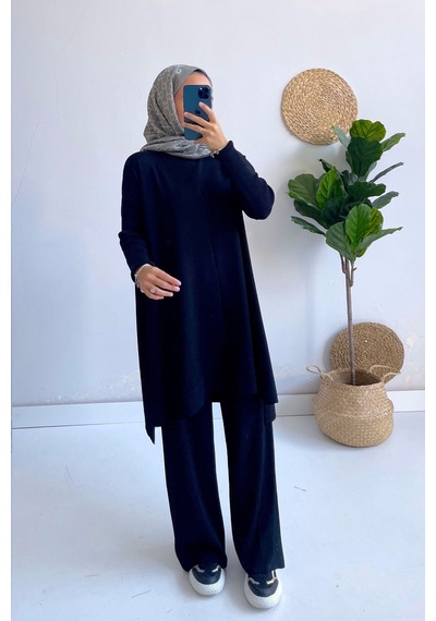 Kahijab Mira Merserize Takım - Siyah
