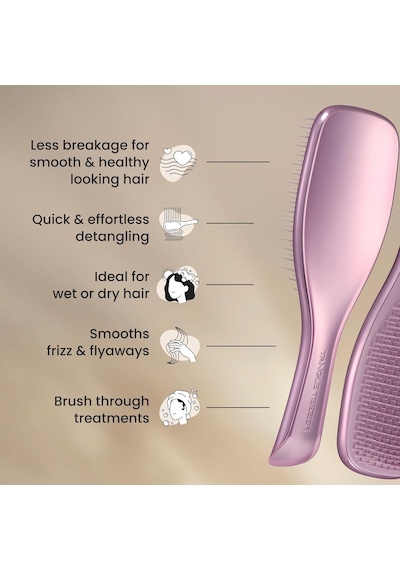 Tangle Teezer Ultimate Detangler Chrome Mauve Copper Islak &amp Kuru Saç Fırçası-tarak Diğer