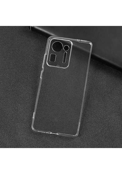 Xiaomi Mi Mix 4 Kılıf Kamera Korumalı Süper Silikon Kılıf Renksiz
