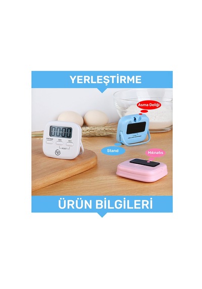 Npt05m Mutfak,ders,yemek İçin 99:59dk Dijital Alarm Kronometre,pomodoro Öğrenci Motivasyon Saat