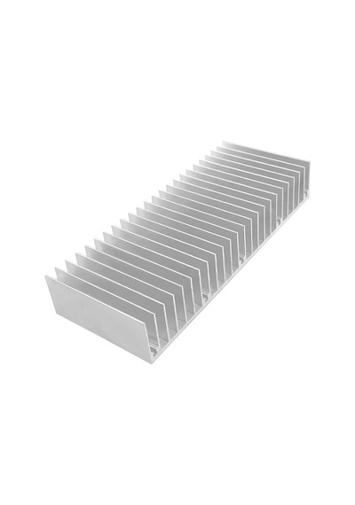 Alkatronik 15cm X 6cm X 2.5cm Alüminyum Metal Soğutucu Blok Radyatör Amfi Led Entegre Transisto Standart