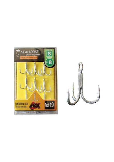 Sea Horse Diamond Scaled Sharp Hook Oty:8 No:8 Standart
