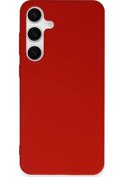 Newface Samsung Galaxy S24 Plus Kılıf First Silikon - Kırmızı