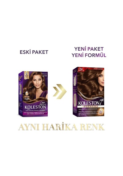 Suprime Kit Saç Boyasi & No: 4/77 Kadife Kahve