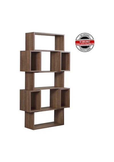Pasifichome Box Raflı Kutulu Kitaplık Koyu Meşe / Çalışma Odası Kitaplık