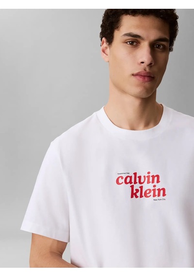 Calvin Klein Ss 20s Calvınkleın Beyaz Erkek Tişört