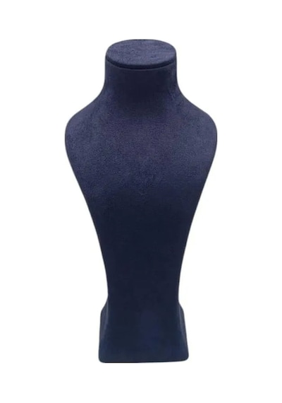 Yerli Üretim Lüx Model Sardunya Kumaş Lacivert Renk Boy 28cm Kolye Takı Sergileme Mankeni Çok Renkli
