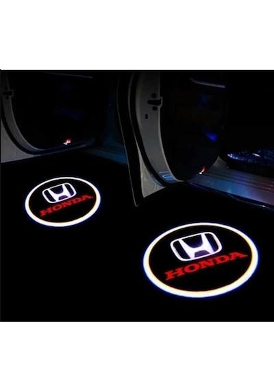 Honda 2 Araçlar İçin Mesafe Sensörlü Fotoselli Pilli Yapıştırmalı Kapı Altı Led Logo
