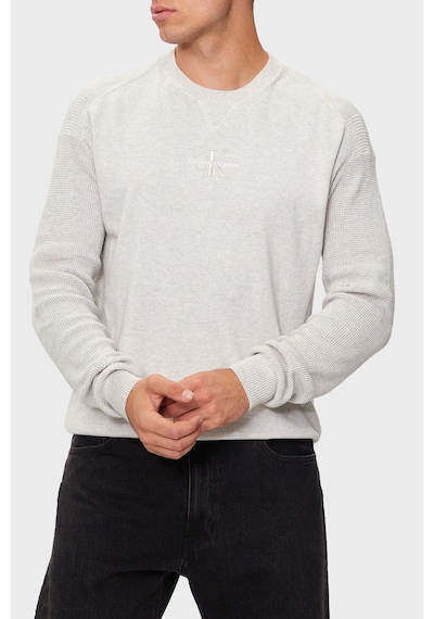 Calvin Klein Erkek Kazak J30j325671 P6g Açık Gri Açık Gri