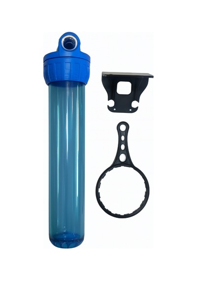 Su Arıtma Daire Girişi 20" Boy 3/4" Giriş Çıkış Filtre Kabı