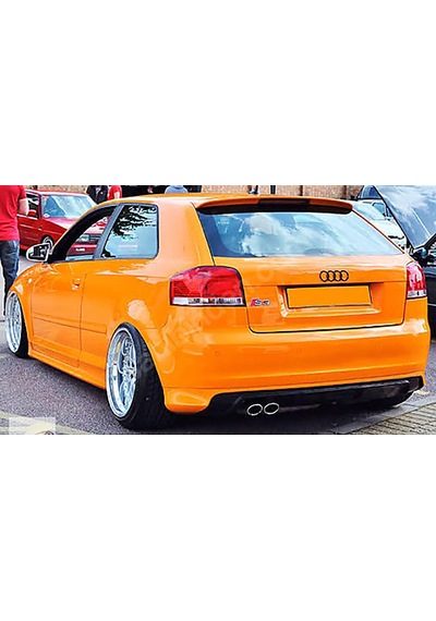 Audi A3 8p Arka Ek 2 Kapı Uyumlu Plastik Mat Siyah Karlık 2004-2008 Arka-bodykit-ek-karlık