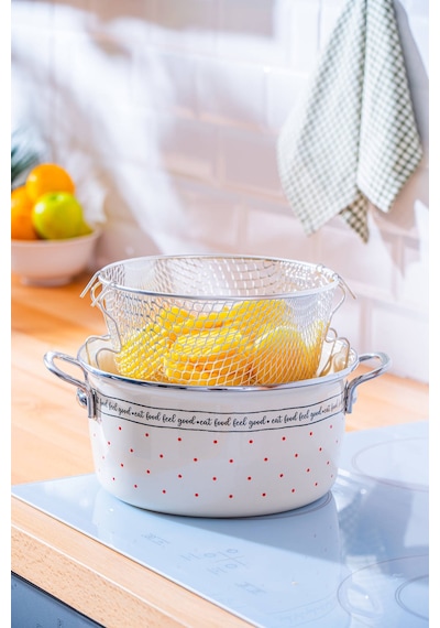 Acar Feel Good Emaye Kızartma Tenceresi - 22 Cm Renkli