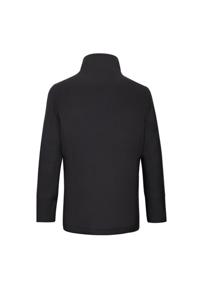 Hatemoğlu Siyah Slim Fit Kruvaze Yünlü Kaşe Kaban 2981708 Siyah