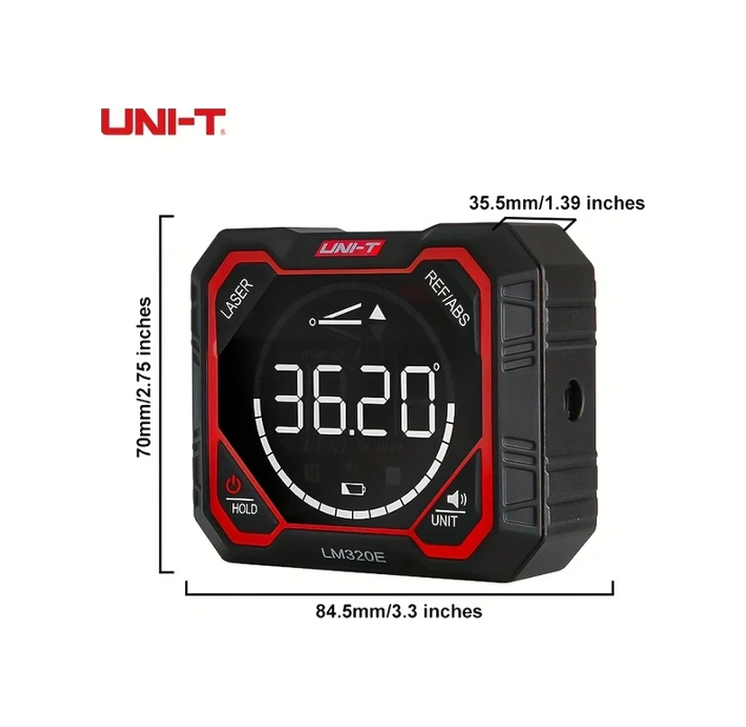 Willowhaven Unı-t Lm320e Dijital Açı Ölçer Lazer İnklünometre Manyetik Eğim Ölçme Aleti