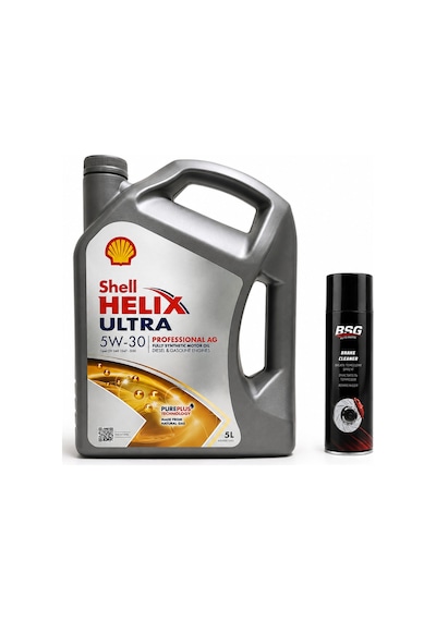 Shell Helix Ultra Pro Ag 5W-30 Motor Yağı 5 L + Balata Spreyi 500 ML