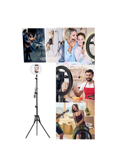Youtuber Led Işıklı Tripod Selfie Makyaj Işığı Ring Light 14 Inç Halka Ring Light 14 Inç