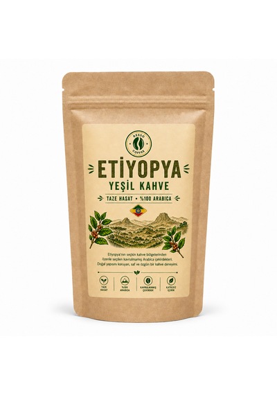 Avantaj Etiyopya %100 Arabica Yeşil & Çiğ Kahve Çekirdeği 1 Kilo Çekirdek Kahve