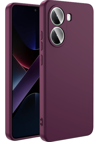 Poco X7 Pro Kılıf Mara Lansman Kapak - Koyu Mor Mor Mor