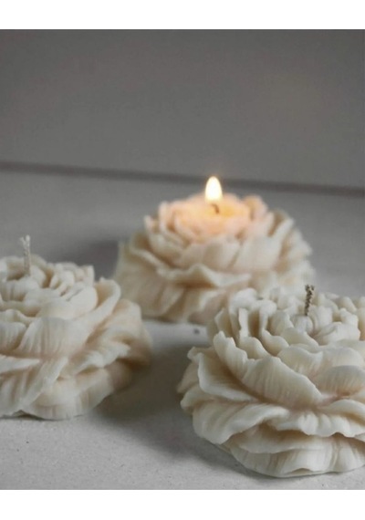 Bernami Vazo Pinterest Şakayık Mum Kokulu 3'lü Set Söz Nişan Nikah Kına Davet Diğer