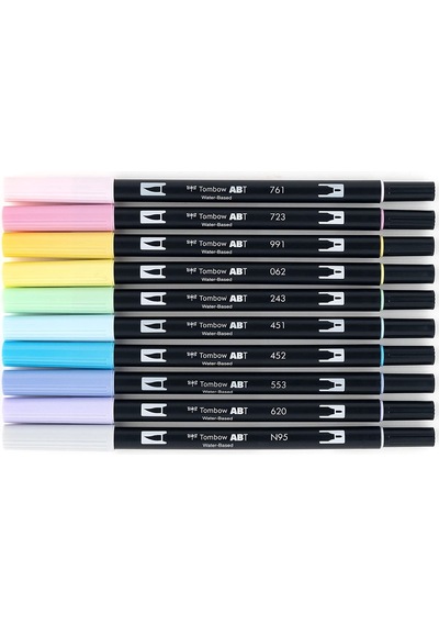 Tombow Grafik Kalemi Ab-T Dual Seti Pastel 10 Renk 56187