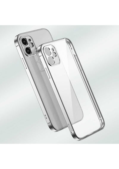 Apple Uyumlu  iPhone 12 Pro Max Kılıf Zore Gbox Renkli Kenar Kılıf