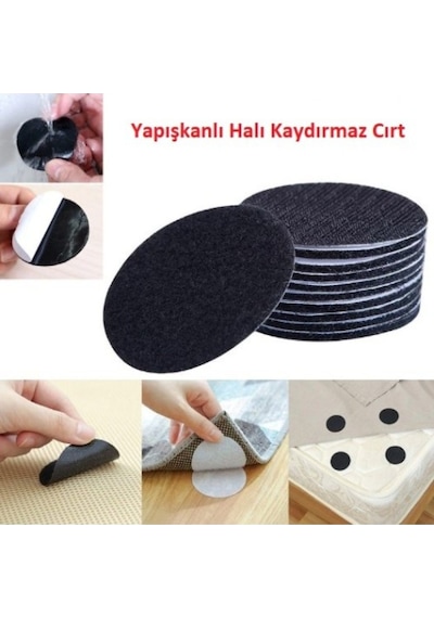 Halı Kilim Kaydırmaz Cırt 10 Set Çok Renkli